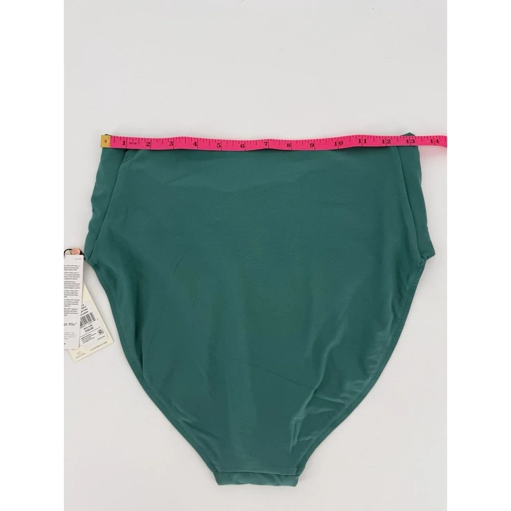 Calia‎ By Carrie Underwood Swim Bikini Bottom High Rise Jungle Green Size Med